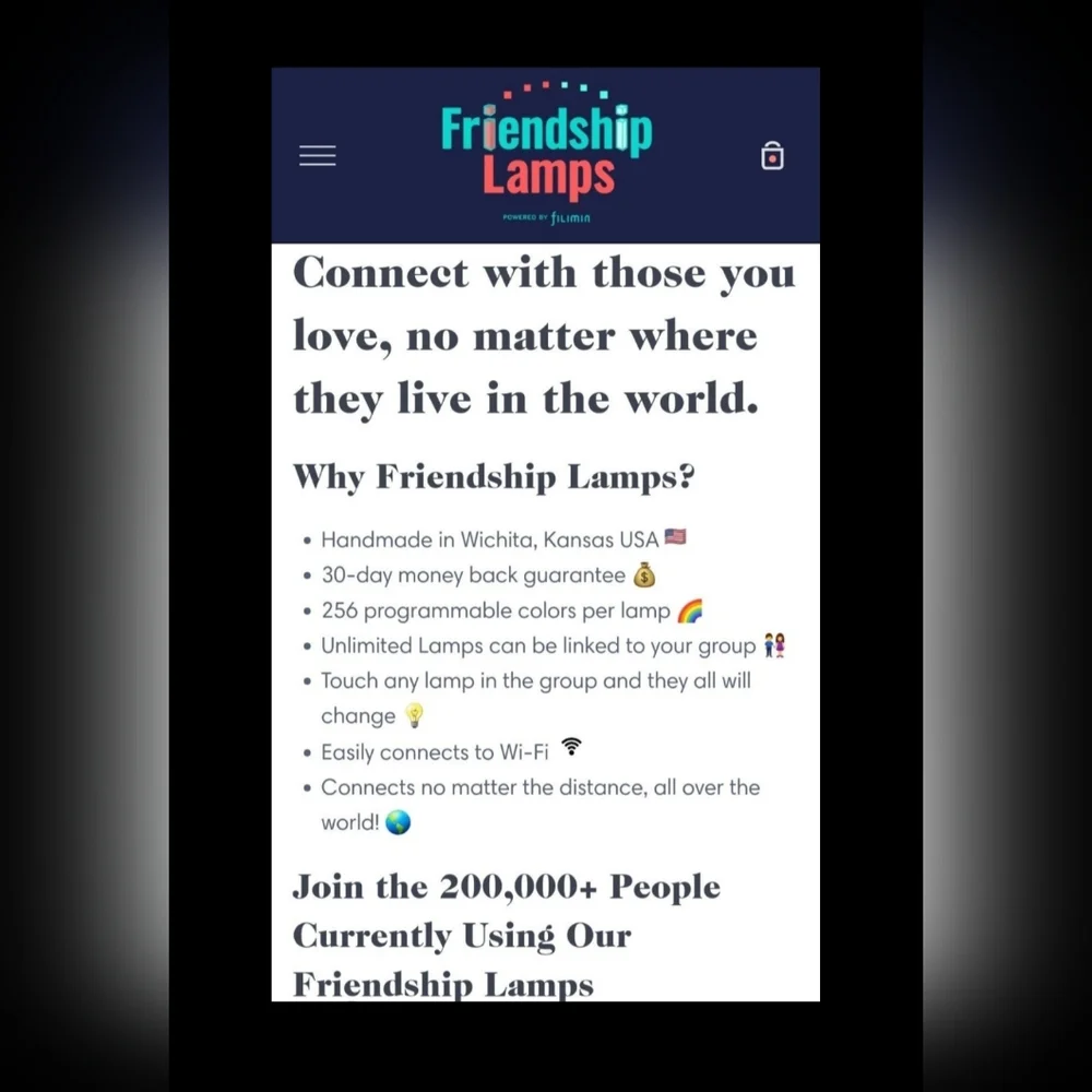 NEW Set of 2 Friendship Lamps Great gift!